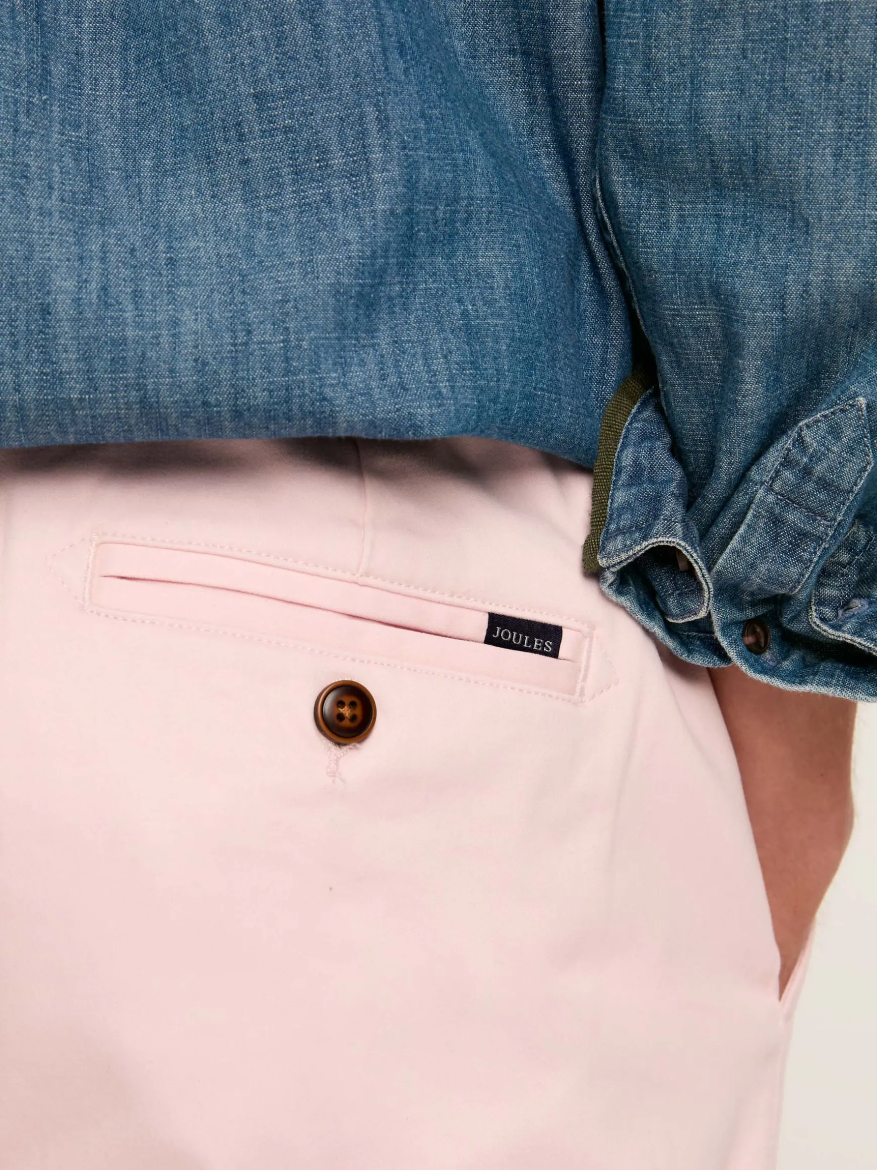 Stamford Light Pink Slim Fit Chinos