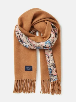 Templeton Natural Silk and Wool Blend Double Sided Scarf