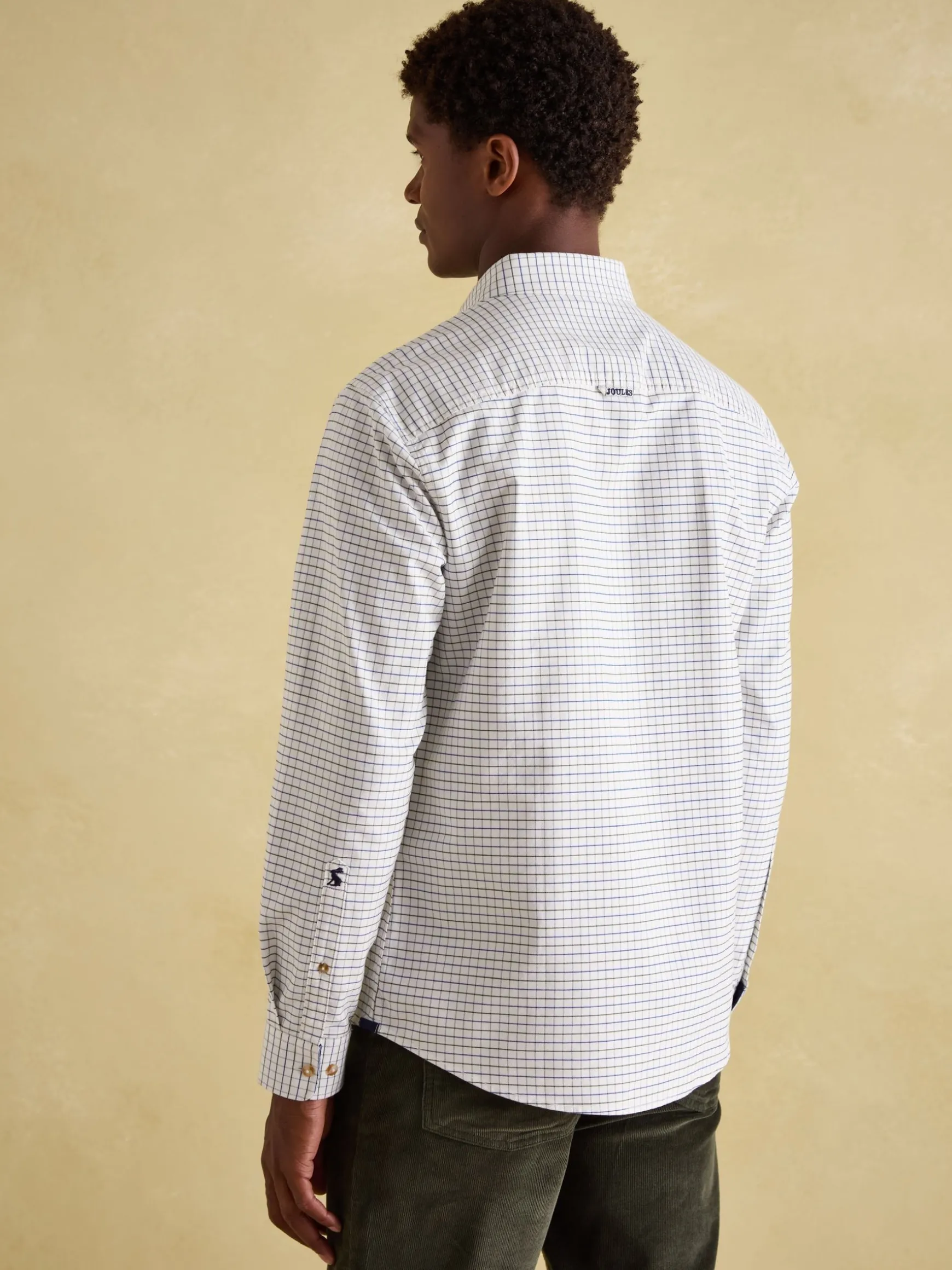 Welford Green Cotton Check Shirt