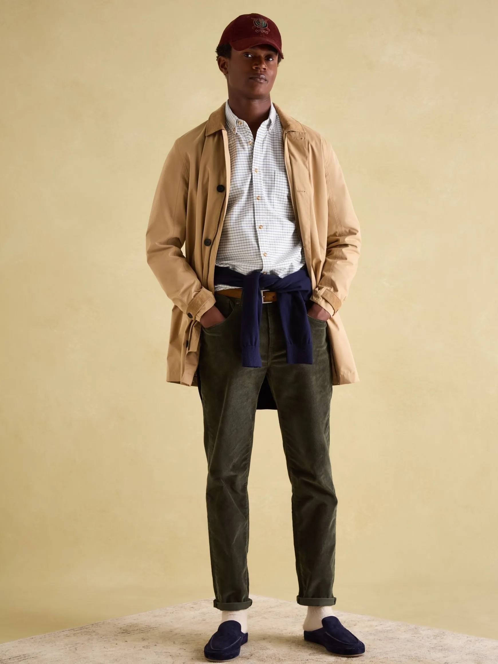 Welford Green Cotton Check Shirt