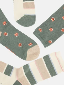 Women's Everyday Khaki/Grey 2 Pack Socks (size 4-8)