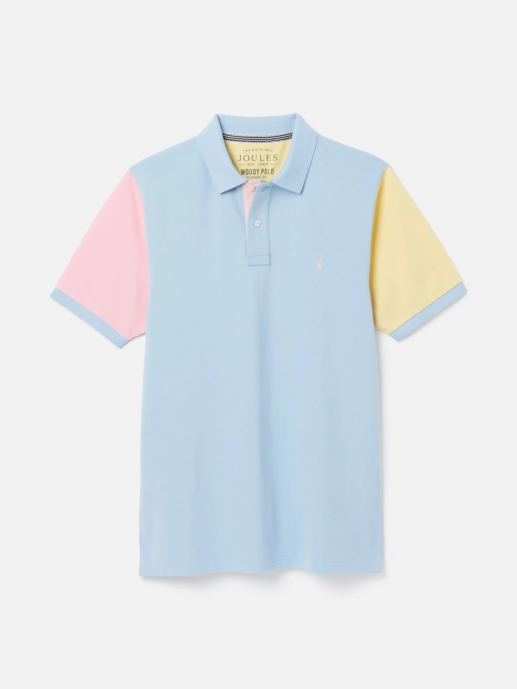 Woody Blue Colourblock Polo Shirt